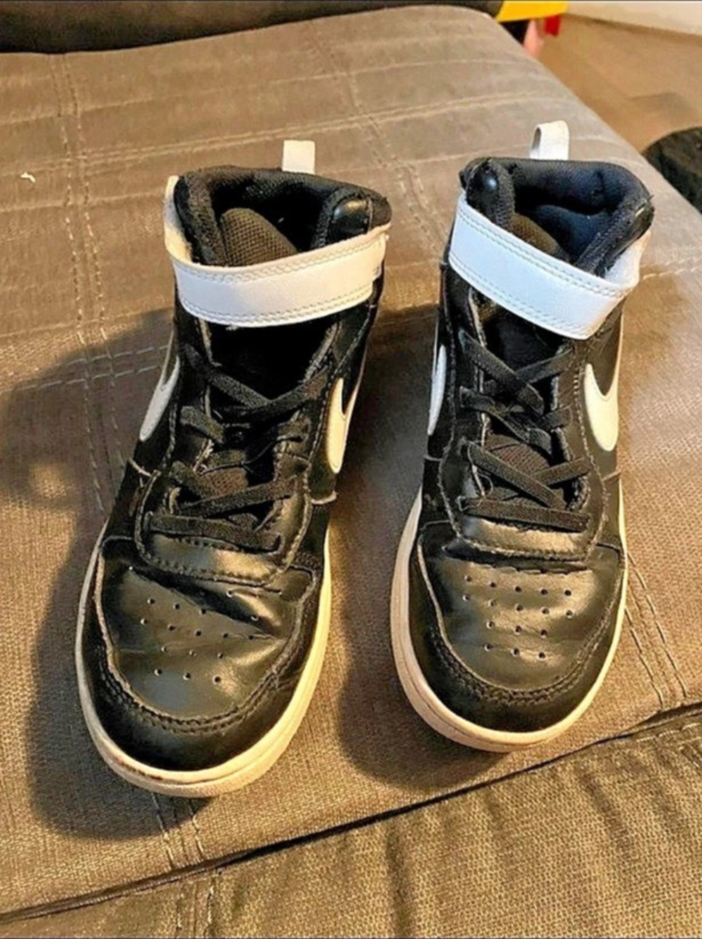 Nike Court Borough Mid 2 Black & White High-Top Sneakers